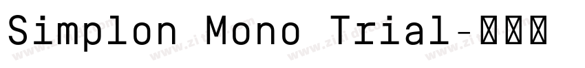 Simplon Mono Trial字体转换